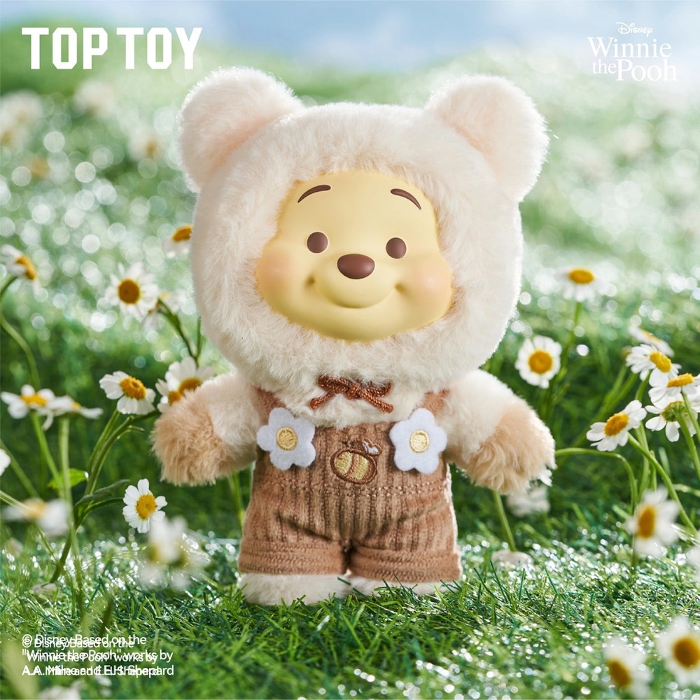 Top Toy Winnie The Pooh Candy Series Plush Pendant - Almond Cream